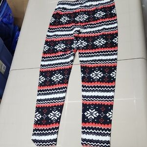 Festive Snowflake Patterned Leggings